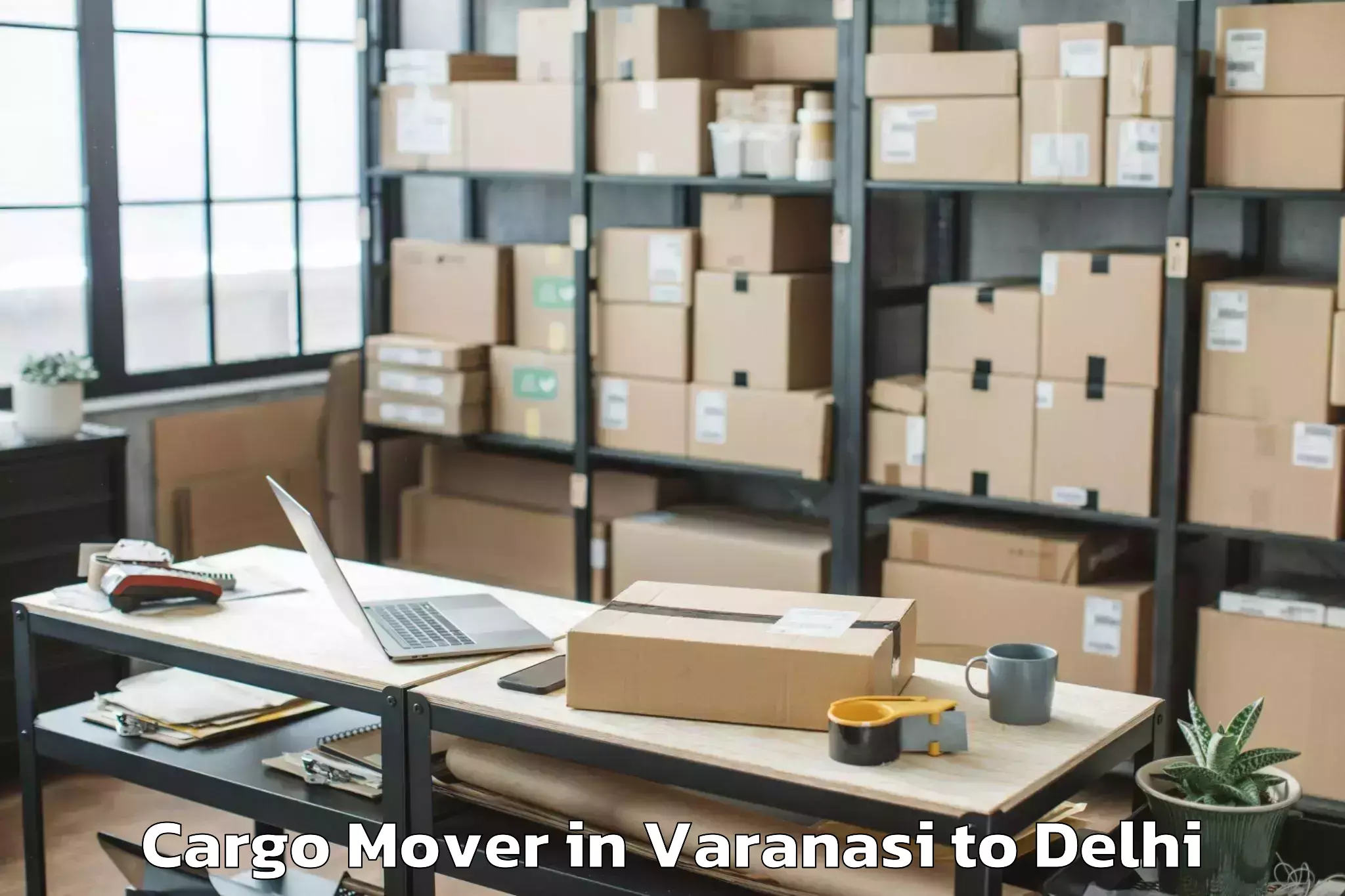 Quality Varanasi to Westend Mall Delhi Cargo Mover